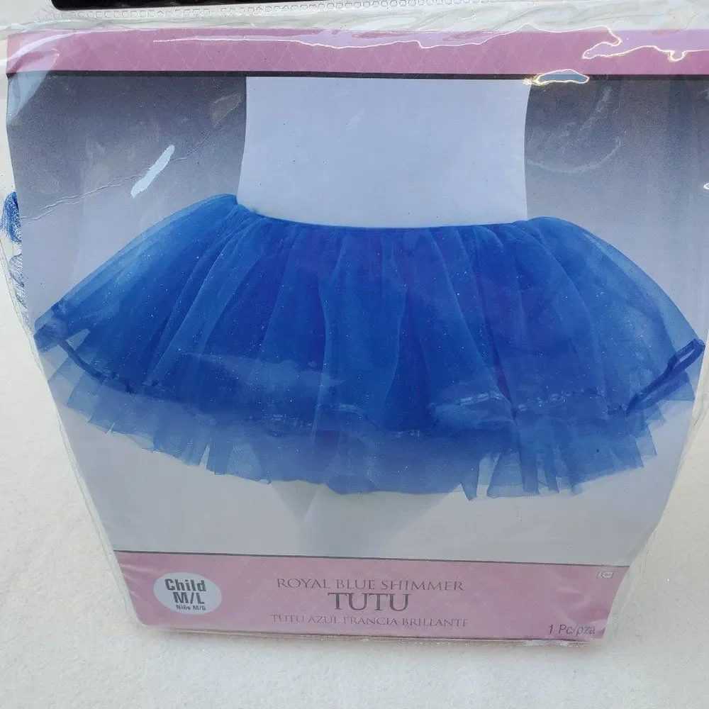 Tutu Skirt Royal Blue Shimmer Size M/L